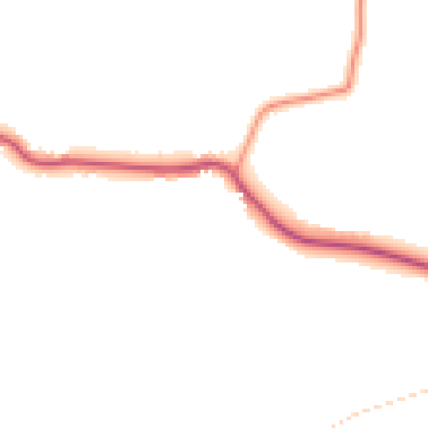 Daytime road noise heatmap for S18 7WL