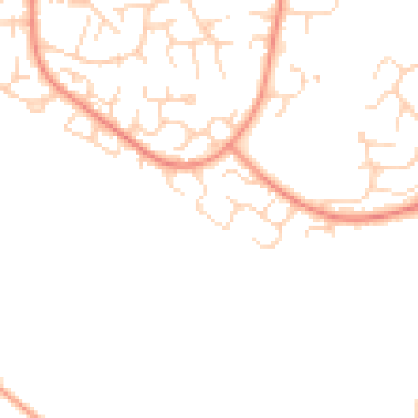 Daytime road noise heatmap for S18 8RQ