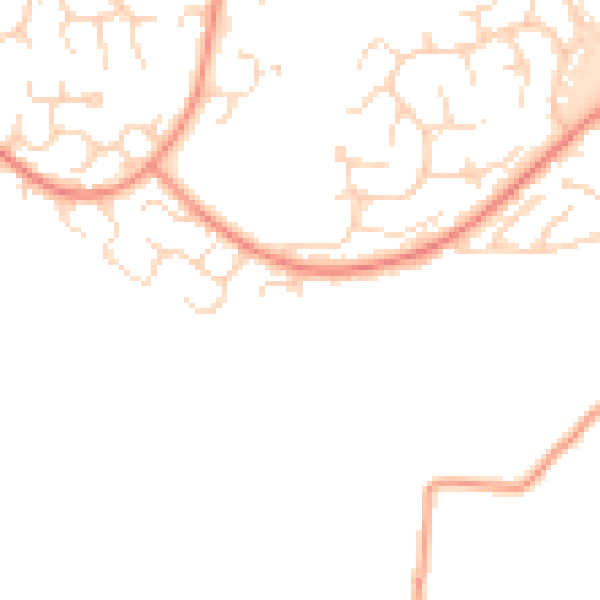 Daytime road noise heatmap for S18 8RY