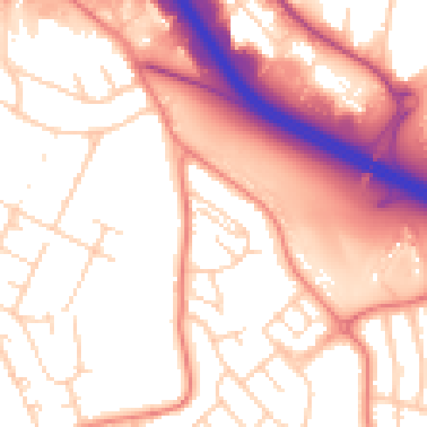 Daytime road noise heatmap for S2 1AF