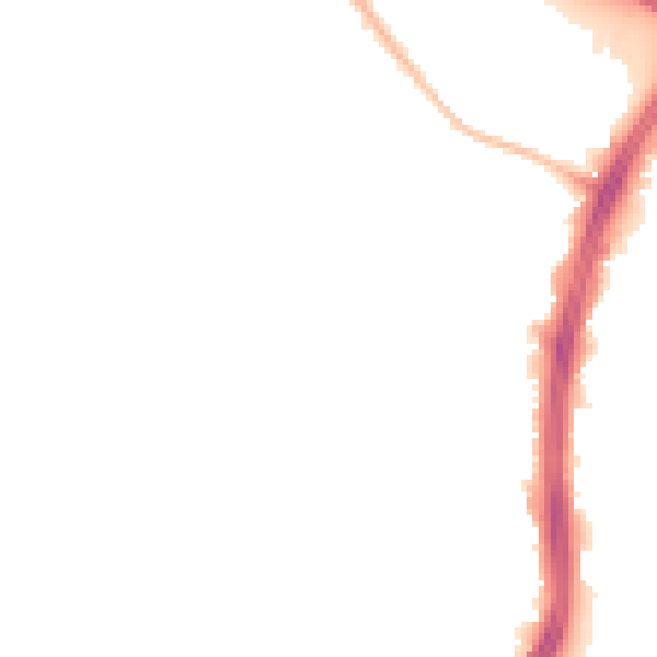 Night-time road noise heatmap for S2 1AN