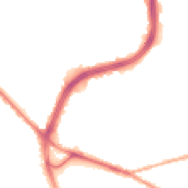 Night-time road noise heatmap for S2 1AP