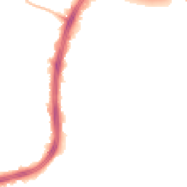 Night-time road noise heatmap for S2 1BA