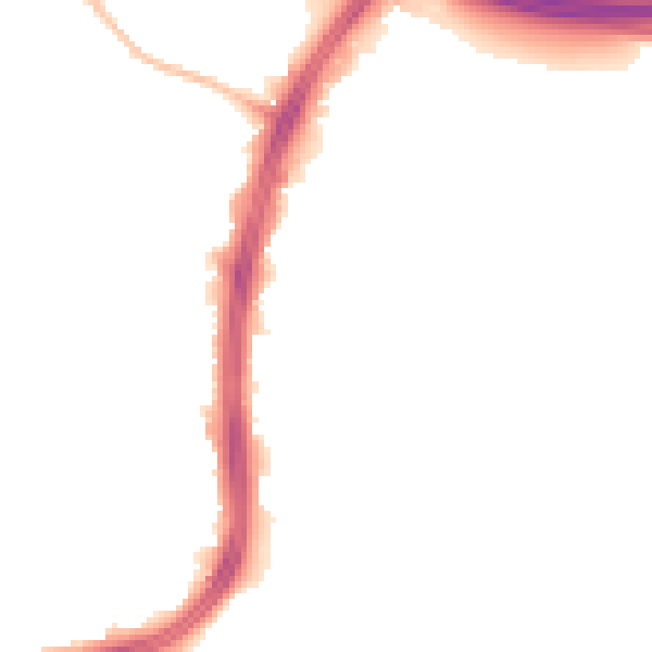 Night-time road noise heatmap for S2 1BE