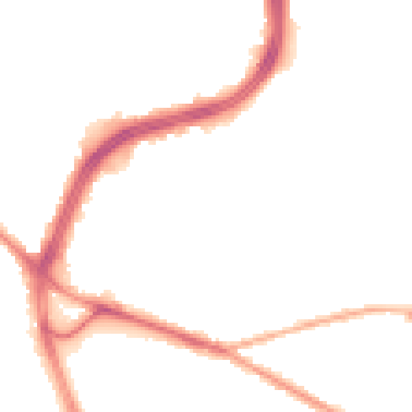 Night-time road noise heatmap for S2 1BH