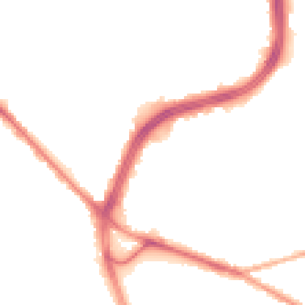 Night-time road noise heatmap for S2 1BJ