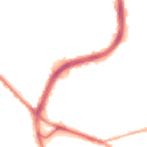 Night-time road noise heatmap for S2 1BL