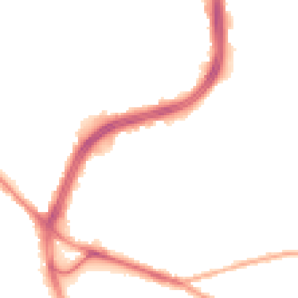 Night-time road noise heatmap for S2 1BN