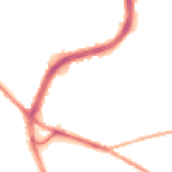Night-time road noise heatmap for S2 1BR