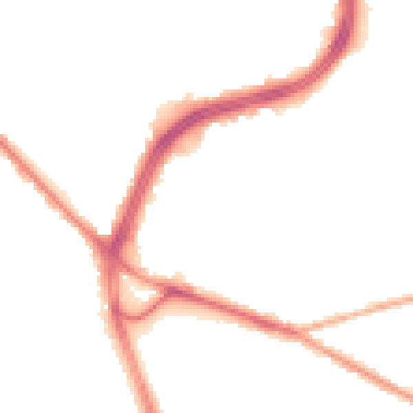 Night-time road noise heatmap for S2 1BS