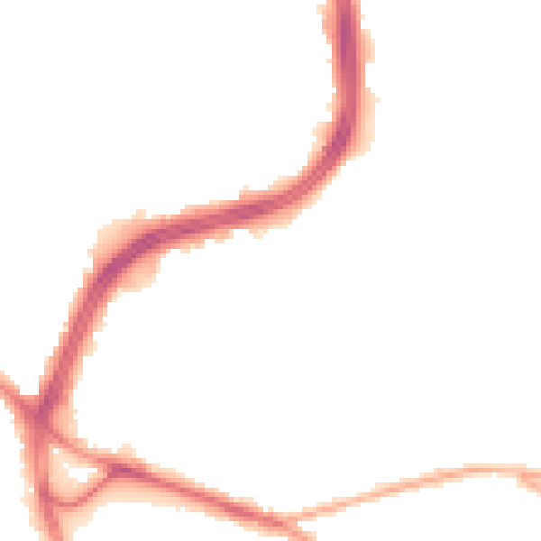 Night-time road noise heatmap for S2 1BZ