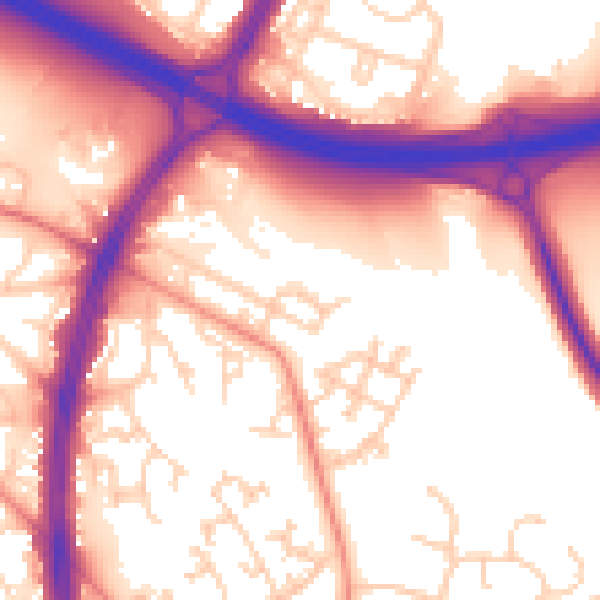 Daytime road noise heatmap for S2 1DE