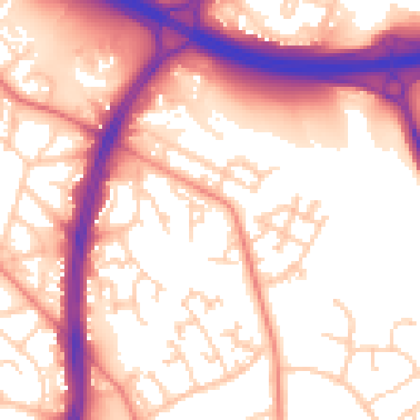 Daytime road noise heatmap for S2 1DP