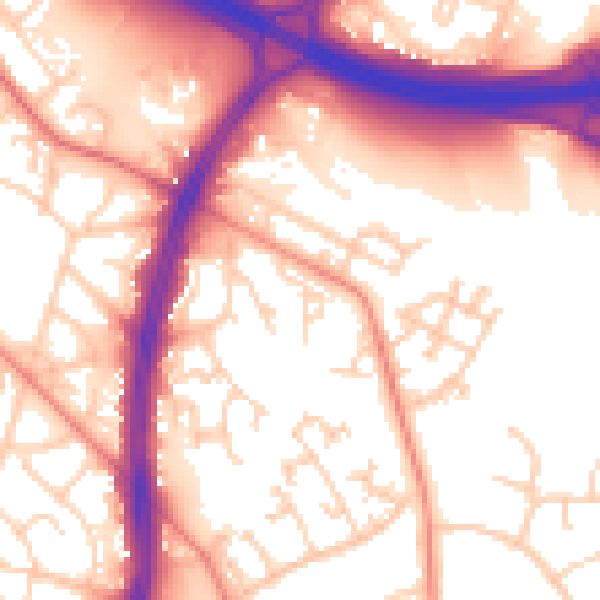 Daytime road noise heatmap for S2 1DR