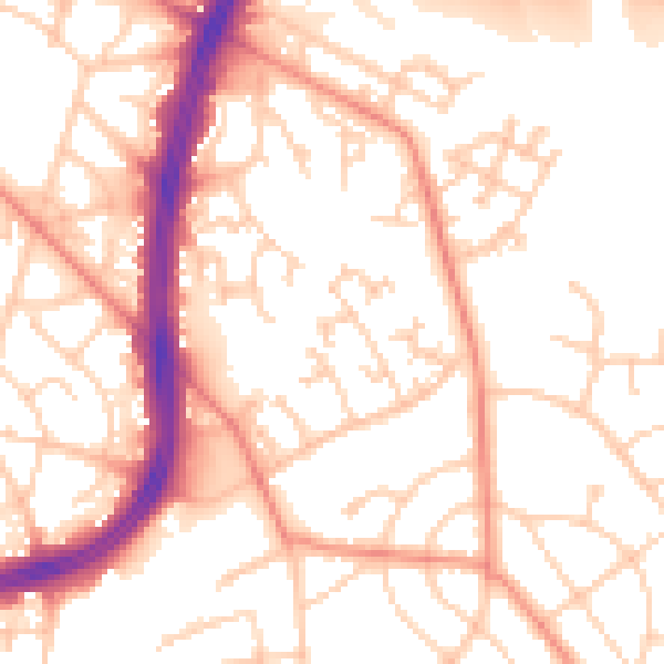 Daytime road noise heatmap for S2 1NF