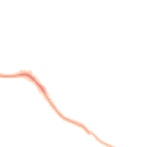 Night-time road noise heatmap for S2 2BG