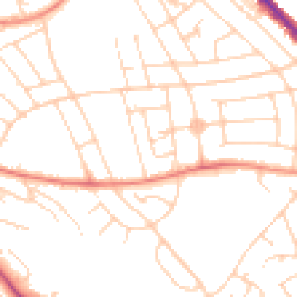 Daytime road noise heatmap for S2 2ED