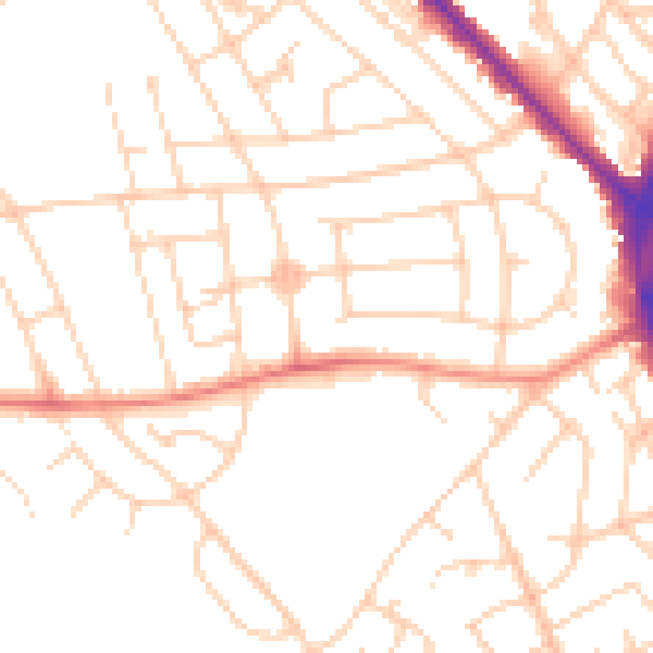 Daytime road noise heatmap for S2 2ET