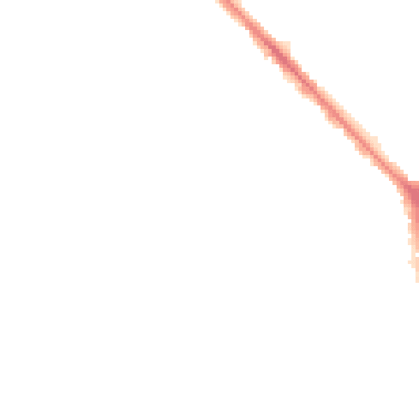Night-time road noise heatmap for S2 2EX