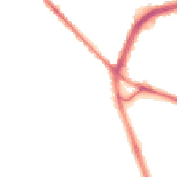 Night-time road noise heatmap for S2 2FB