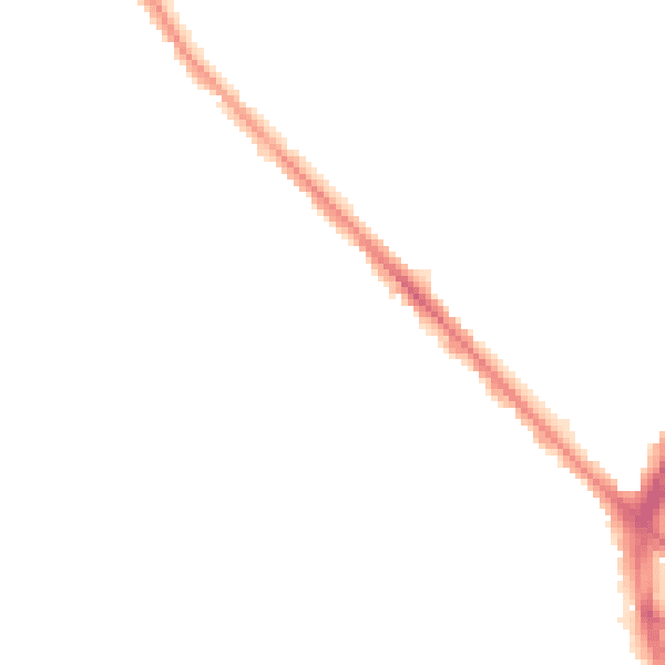 Night-time road noise heatmap for S2 2LA