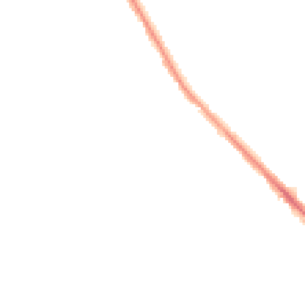 Night-time road noise heatmap for S2 2NA