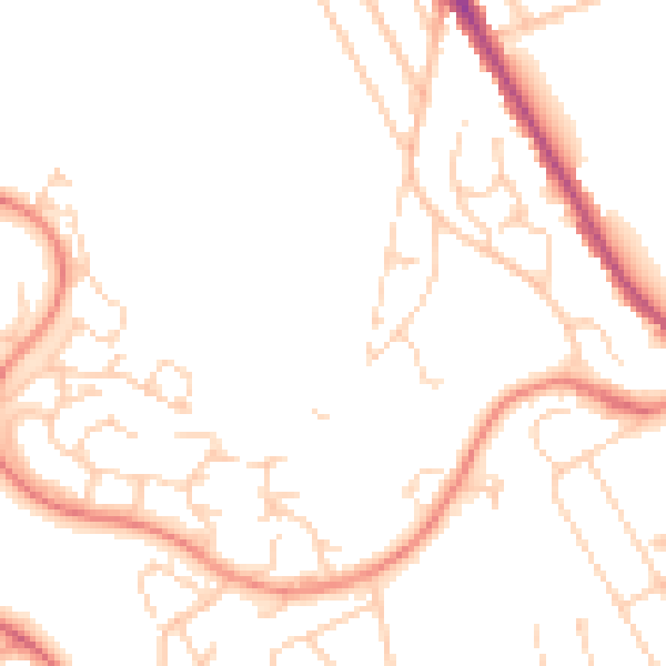 Daytime road noise heatmap for S2 2PL