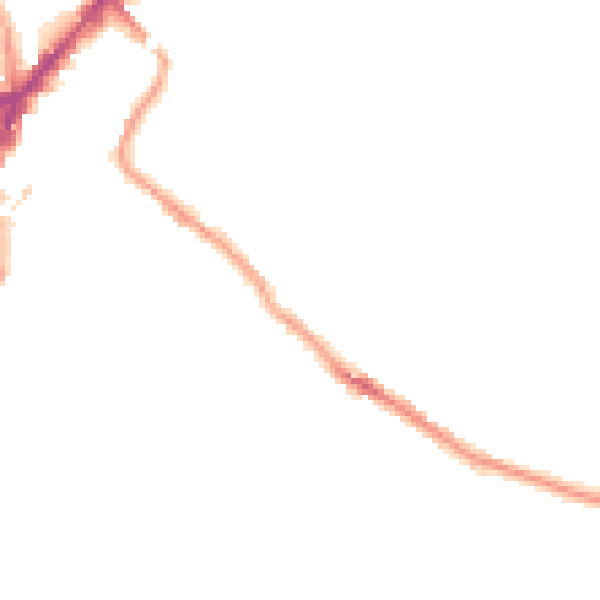 Night-time road noise heatmap for S2 3ED