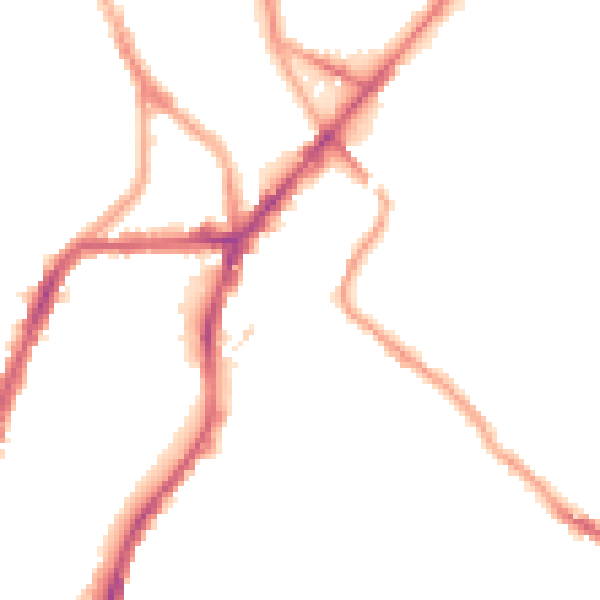 Night-time road noise heatmap for S2 3EN
