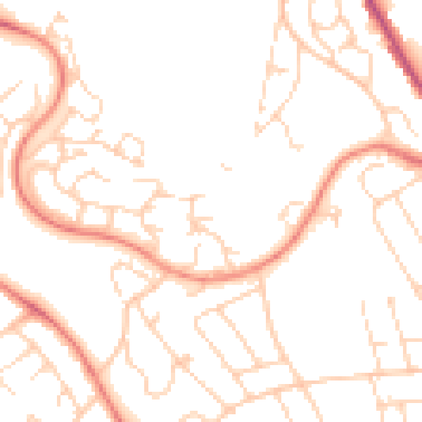 Daytime road noise heatmap for S2 3UP