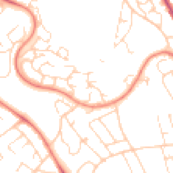 Daytime road noise heatmap for S2 3UX