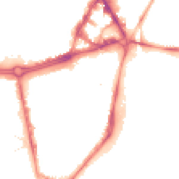 Night-time road noise heatmap for S2 4BP