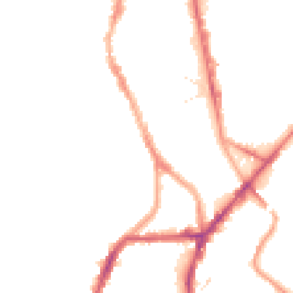 Night-time road noise heatmap for S2 4NA