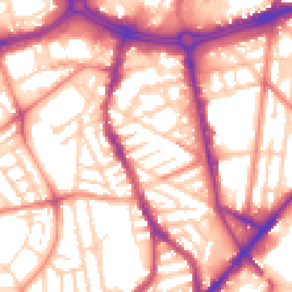 Daytime road noise heatmap for S2 4SF
