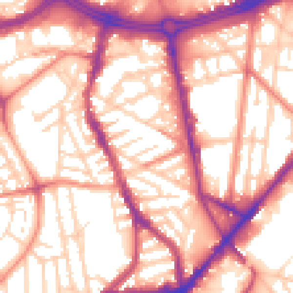 Daytime road noise heatmap for S2 4SL