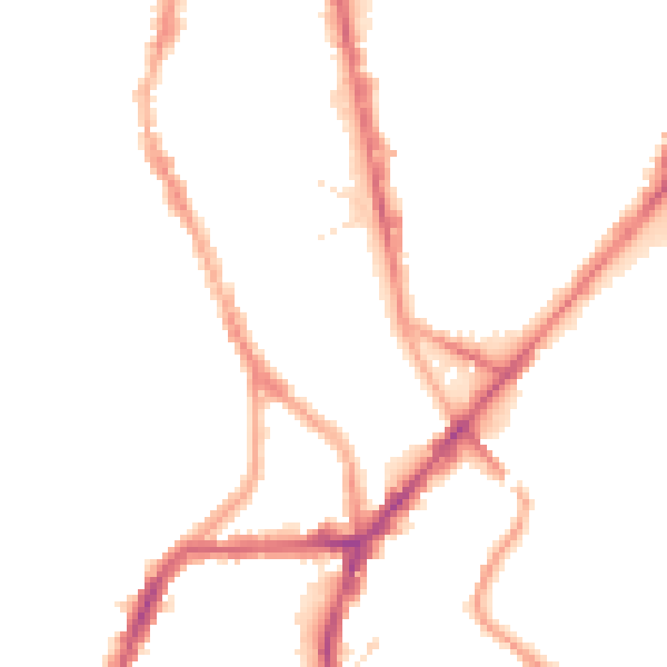 Night-time road noise heatmap for S2 4TH
