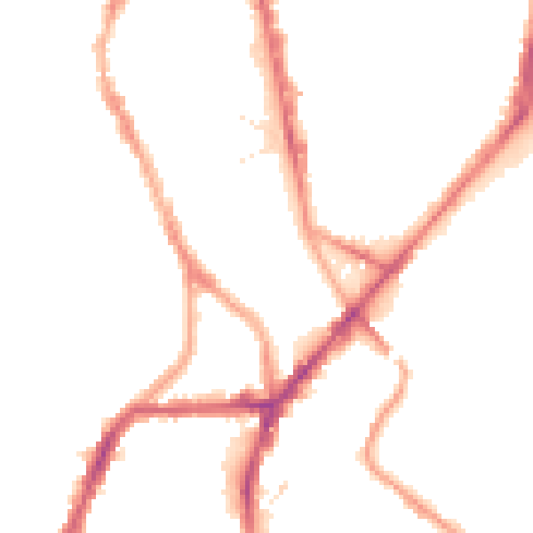 Night-time road noise heatmap for S2 4UP