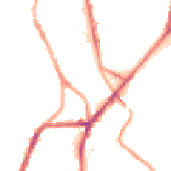 Night-time road noise heatmap for S2 4UT