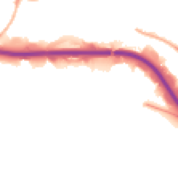 Night-time road noise heatmap for S2 5AP