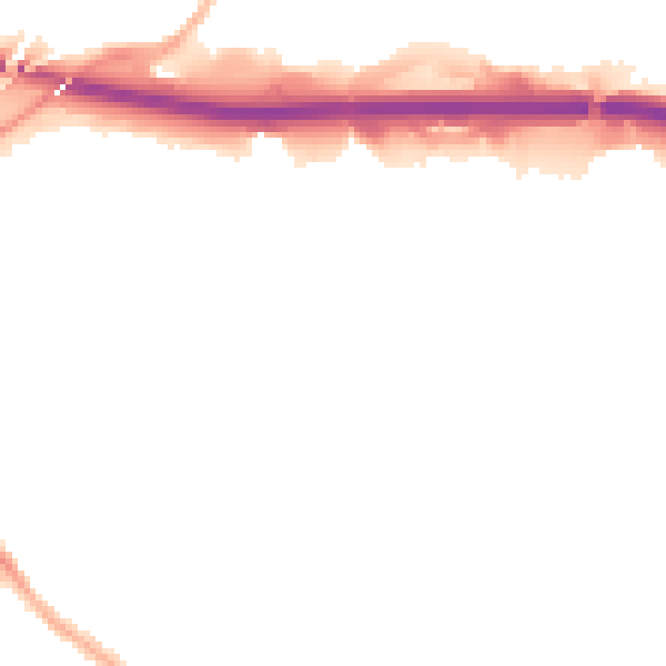 Night-time road noise heatmap for S2 5BY