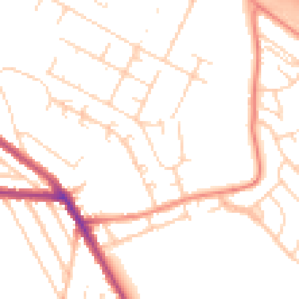 Daytime road noise heatmap for S2 5FE
