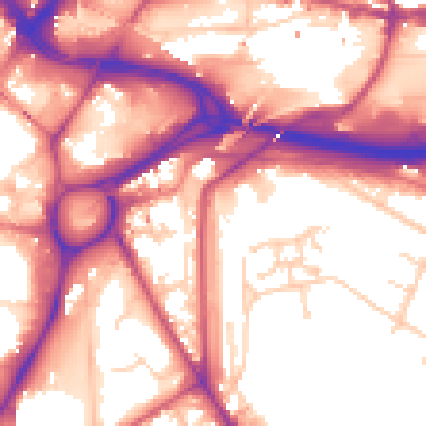Daytime road noise heatmap for S2 5JH
