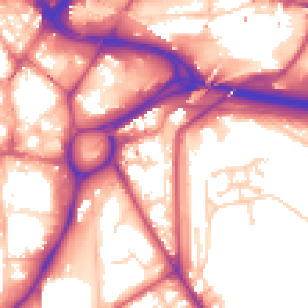 Daytime road noise heatmap for S2 5PD