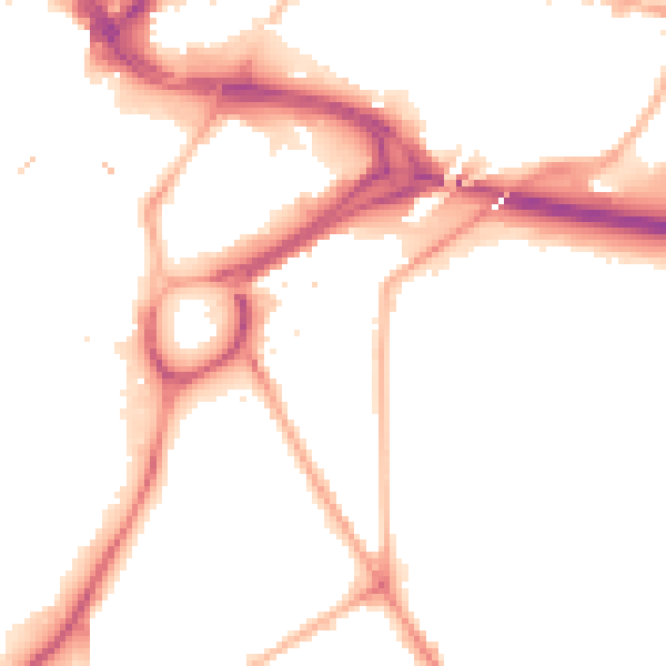 Night-time road noise heatmap for S2 5PD