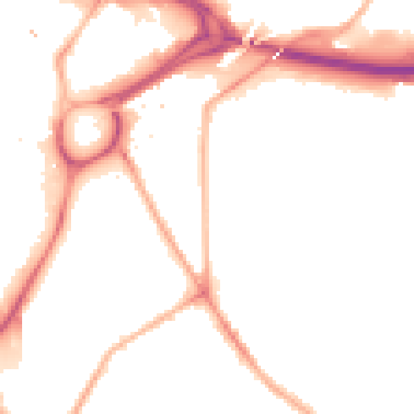 Night-time road noise heatmap for S2 5PU