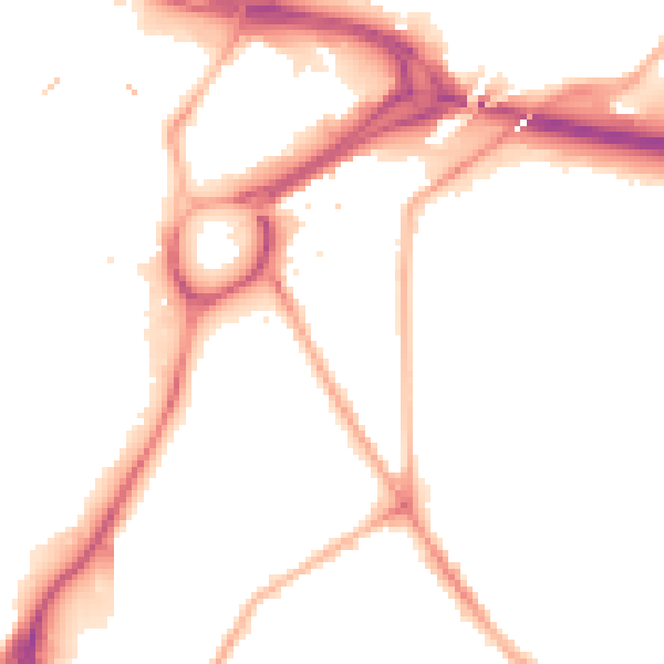 Night-time road noise heatmap for S2 5PW