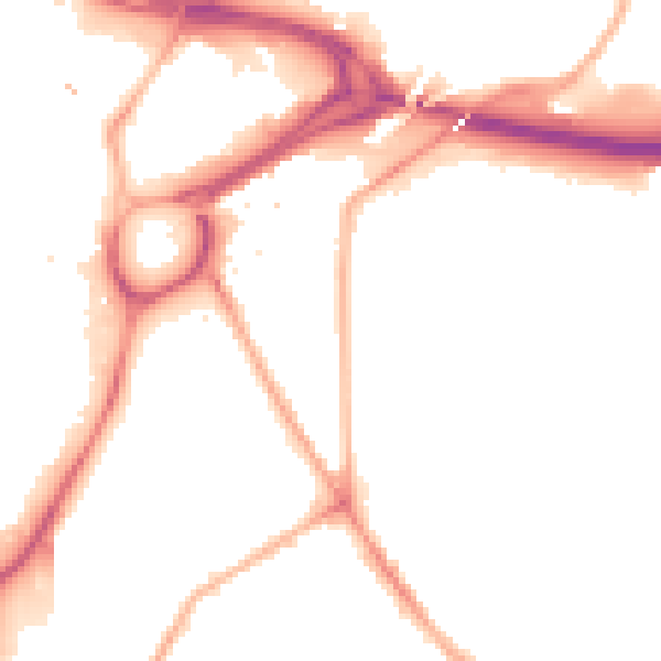 Night-time road noise heatmap for S2 5PX