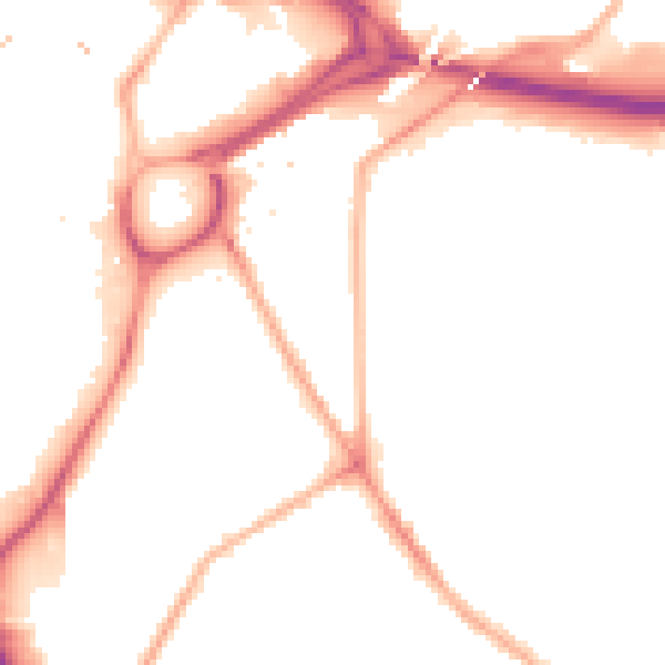 Night-time road noise heatmap for S2 5PY