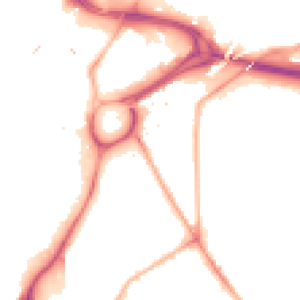 Night-time road noise heatmap for S2 5QE