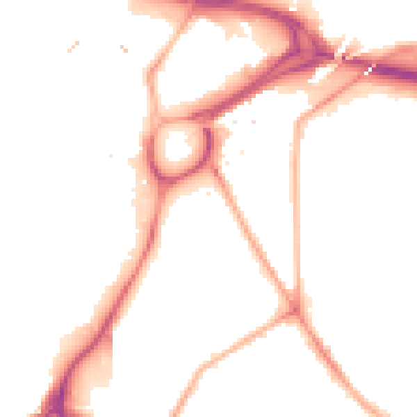 Night-time road noise heatmap for S2 5QY
